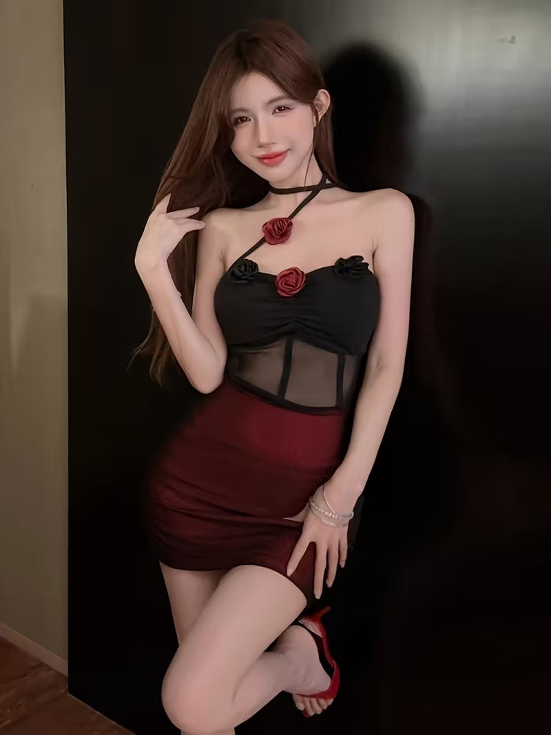Elegant Backless Bodycon Mini Dress