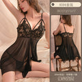 Elegant Lace Sheer Babydoll Set