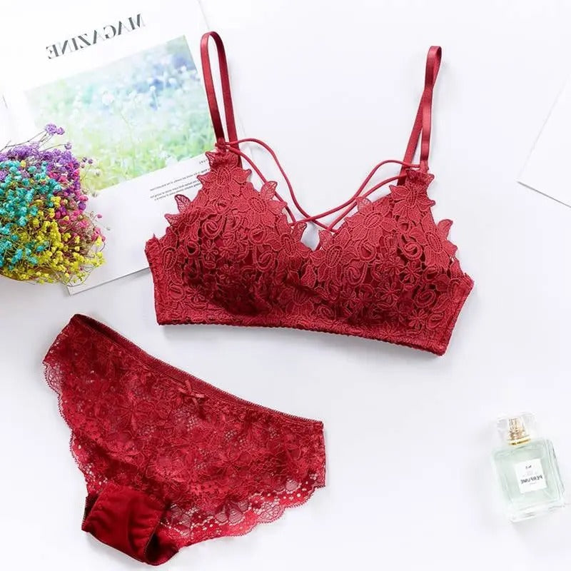 Elegant Lace Bra & Panty Set ❤️
