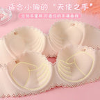 Cute Cartoon Strapless Bra Set – Soft & Seamless Comfort
