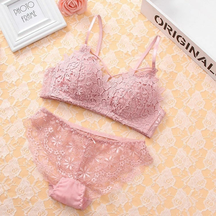 Elegant Lace Bra & Panty Set ❤️