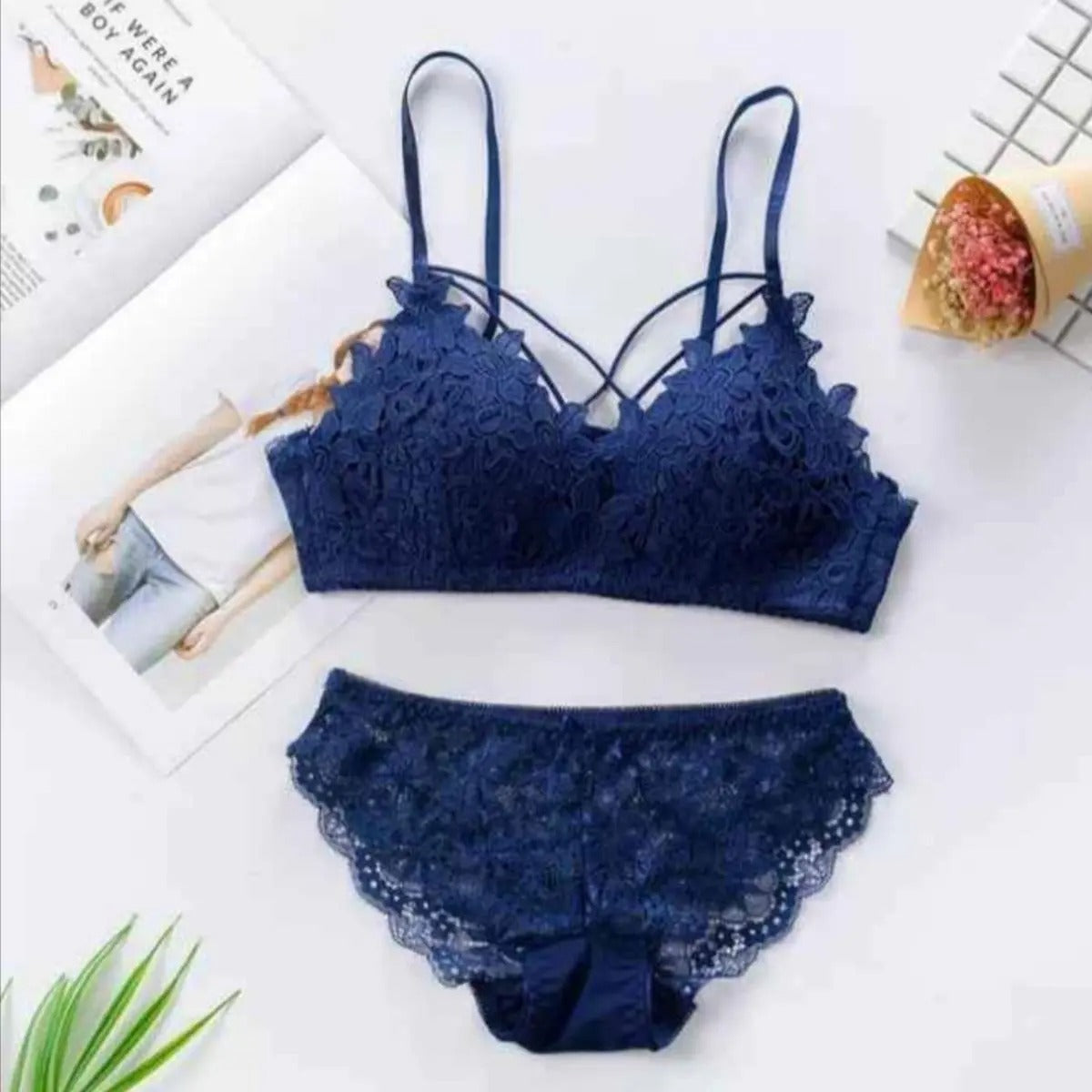 Elegant Lace Bra & Panty Set ❤️