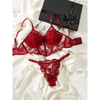Luxury Floral Lace Lingerie Set