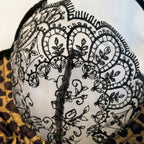 Scarlet Lace & Leopard Luxe Lingerie Set