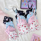 Cute Cartoon Printed Bra & Panty Set – Soft & Comfortable