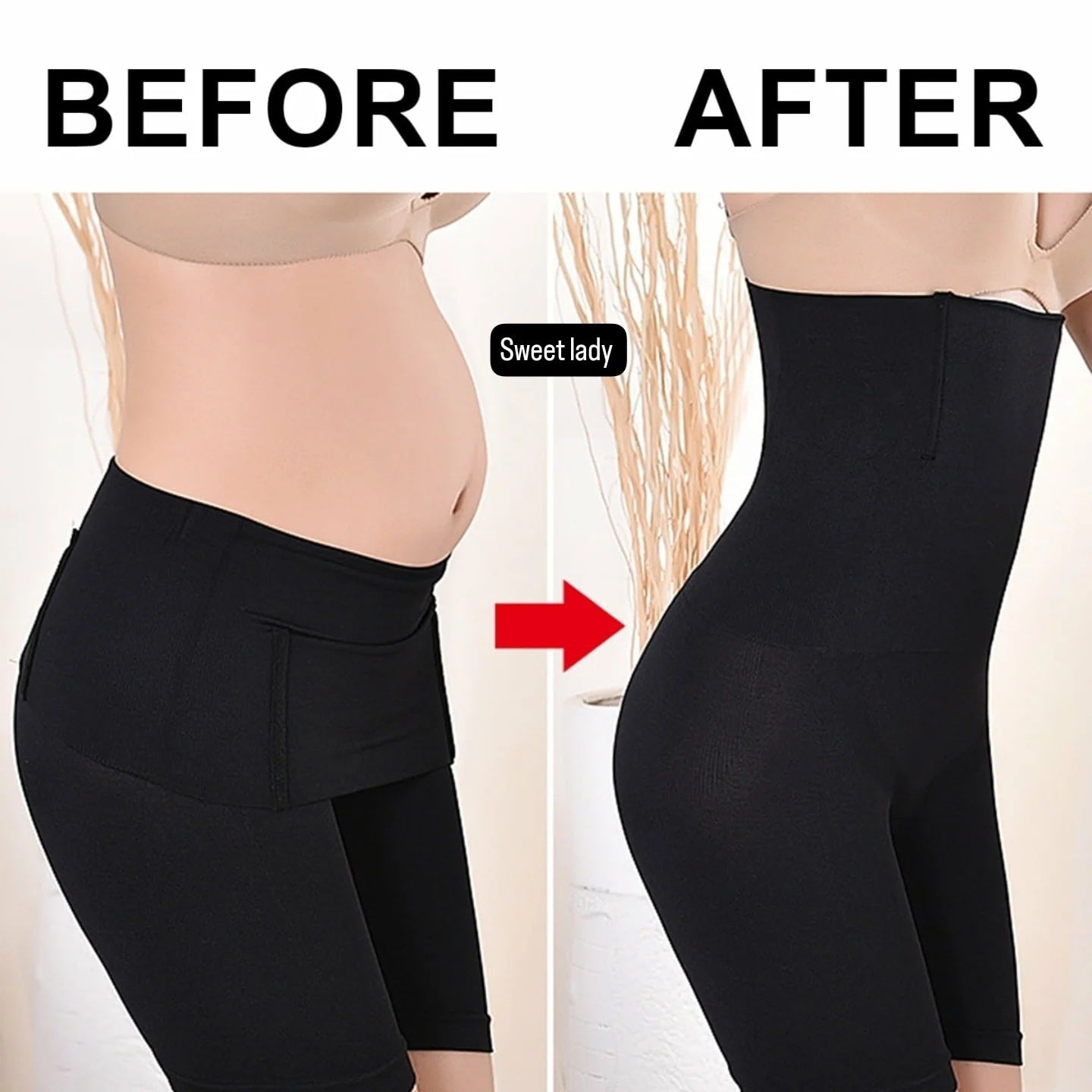 High Waist Tummy Control Body Shaper for Women | Seamless Shapewear Pant