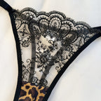 Scarlet Lace & Leopard Luxe Lingerie Set