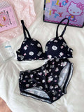 Cute Cartoon Printed Bra & Panty Set – Soft & Comfortable