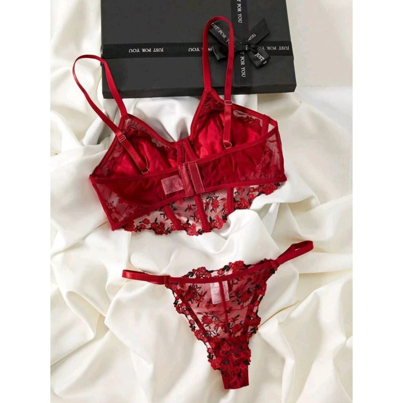 Luxury Floral Lace Lingerie Set