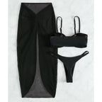 Scarlet Chic Two-Piece Wrap Skirt Set