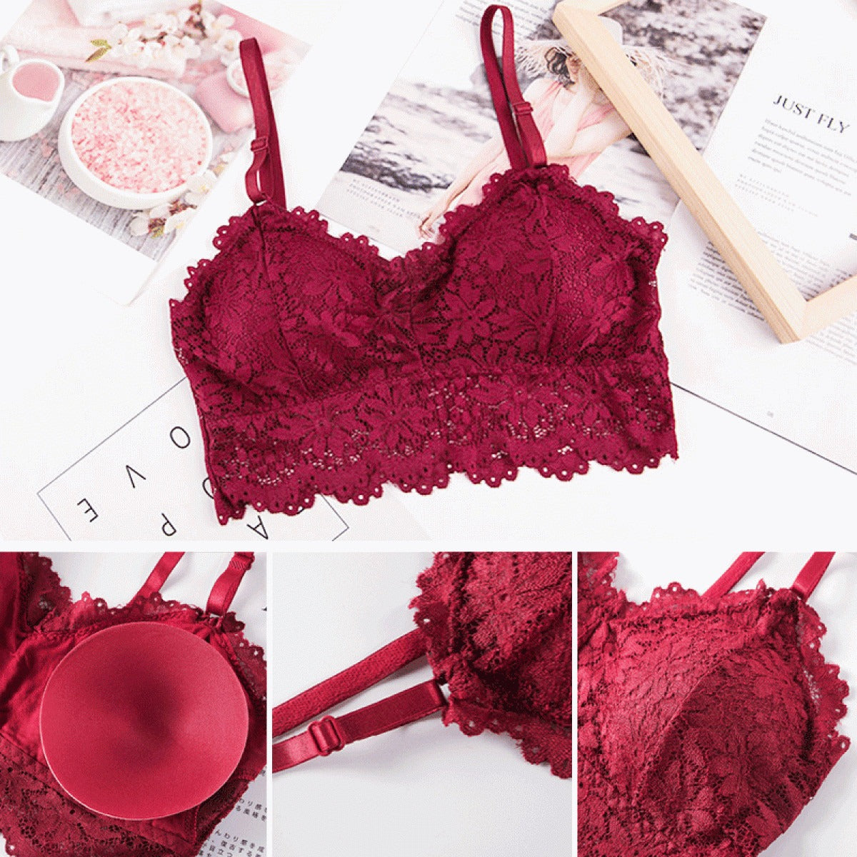Luxury Floral Lace Bralette Collection