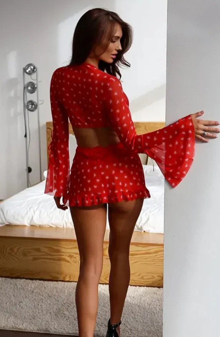 Lace 3-Piece Romantic Nightwear Set