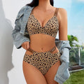 Wild Charm Leopard Print Lingerie Set
