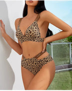 Wild Charm Leopard Print Lingerie Set