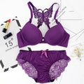 Butterfly Lace Front-Closure Lingerie Set