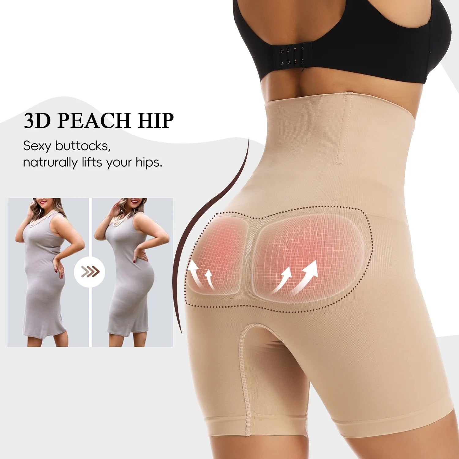 High Waist Tummy Control Body Shaper for Women | Seamless Shapewear Pant