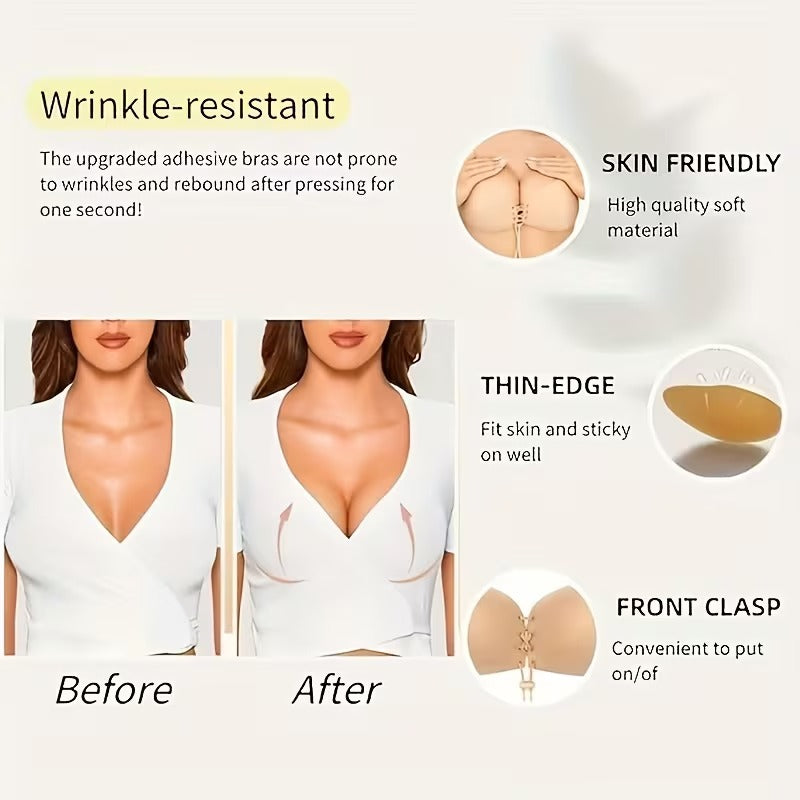 Adhesive Invisible Push-Up Bra – Strapless Bra
