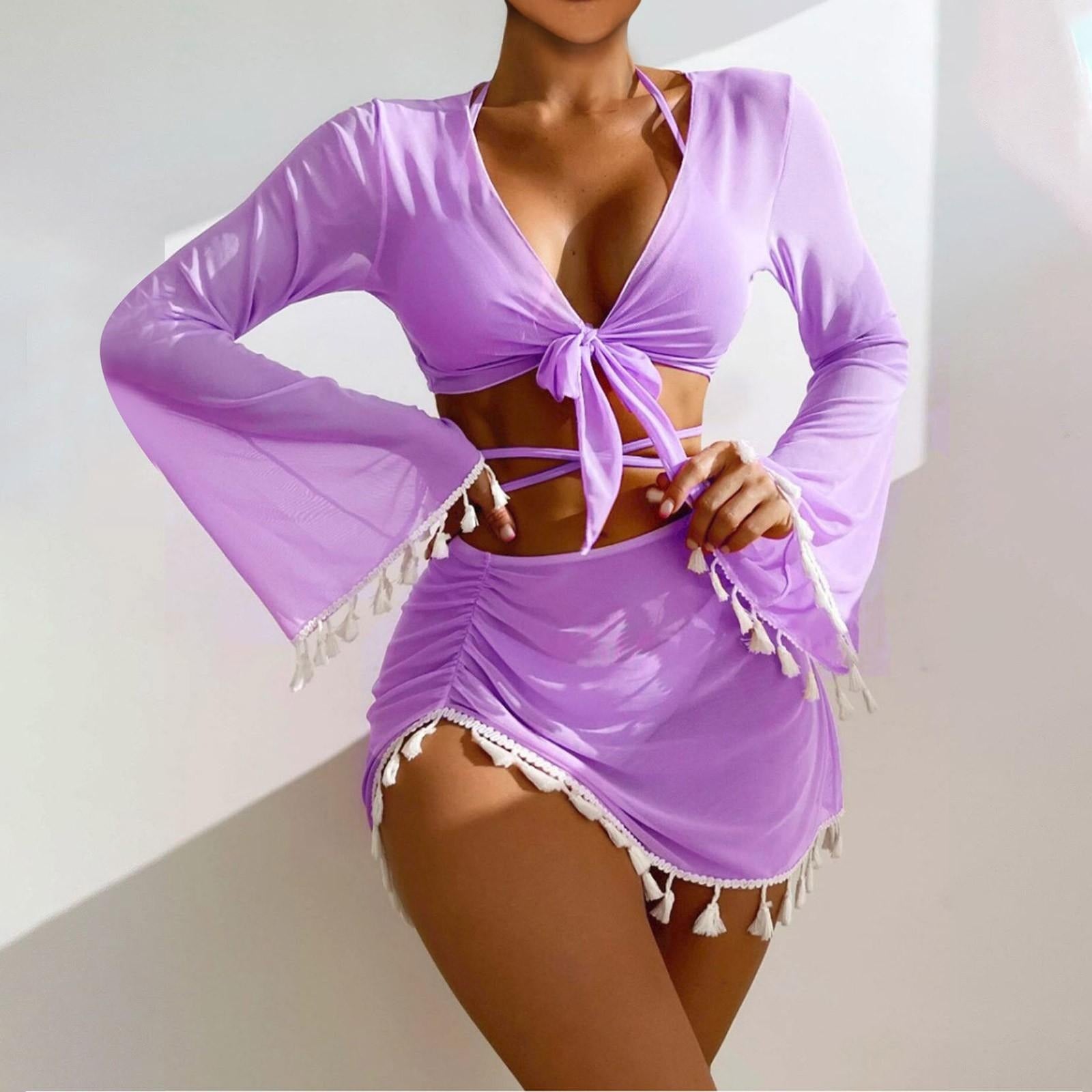 Beachwear 4-Piece Bikini Set – Stylish Summer Swimwear