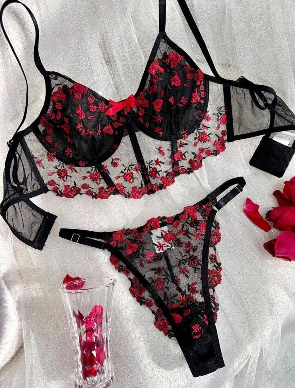 Luxury Floral Lace Lingerie Set