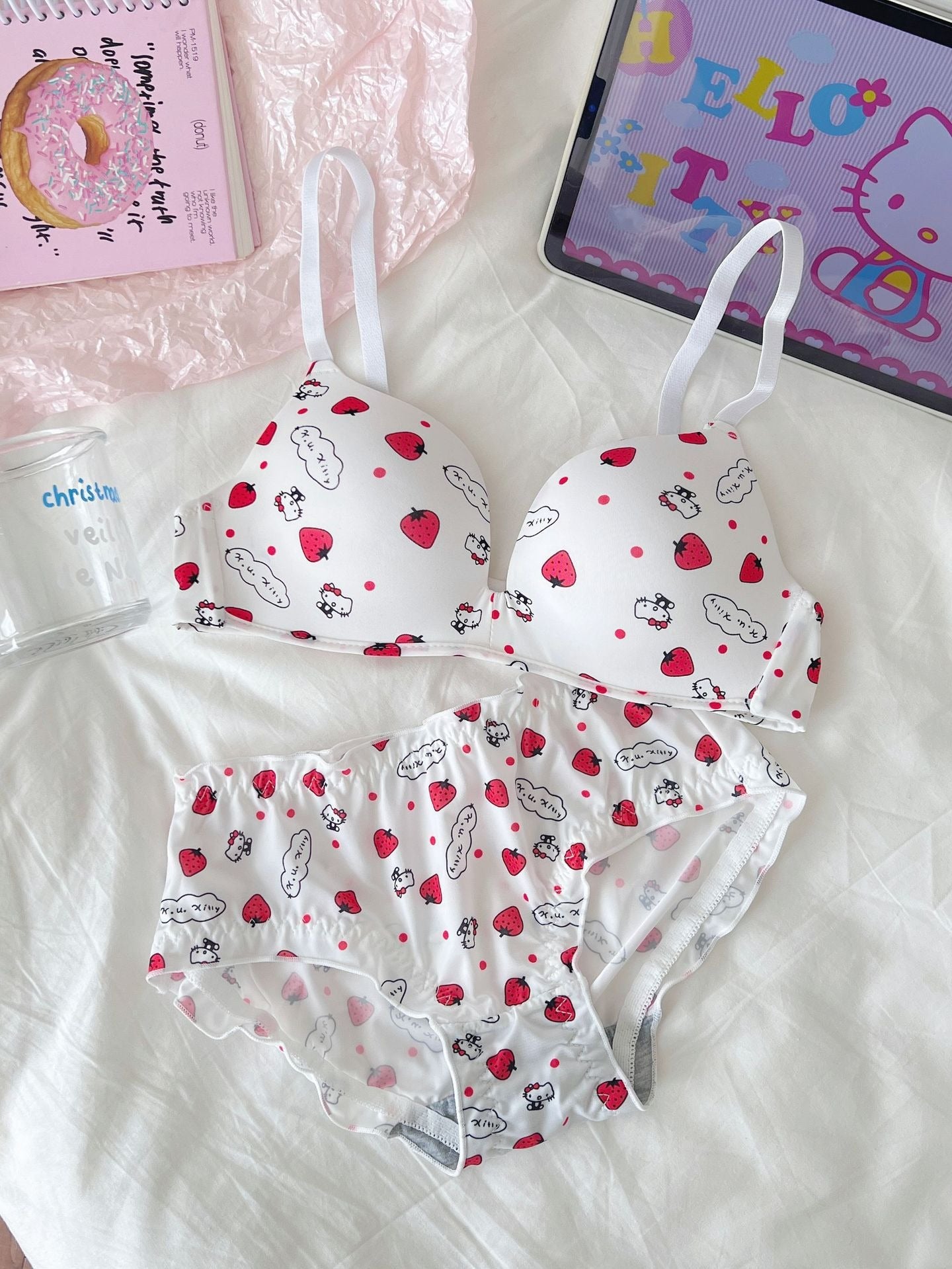 Cute Cartoon Printed Bra & Panty Set – Soft & Comfortable