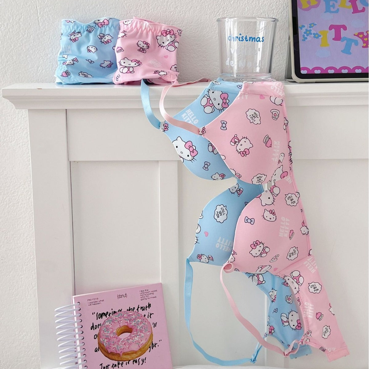 Cute Cartoon Printed Bra & Panty Set – Soft & Comfortable