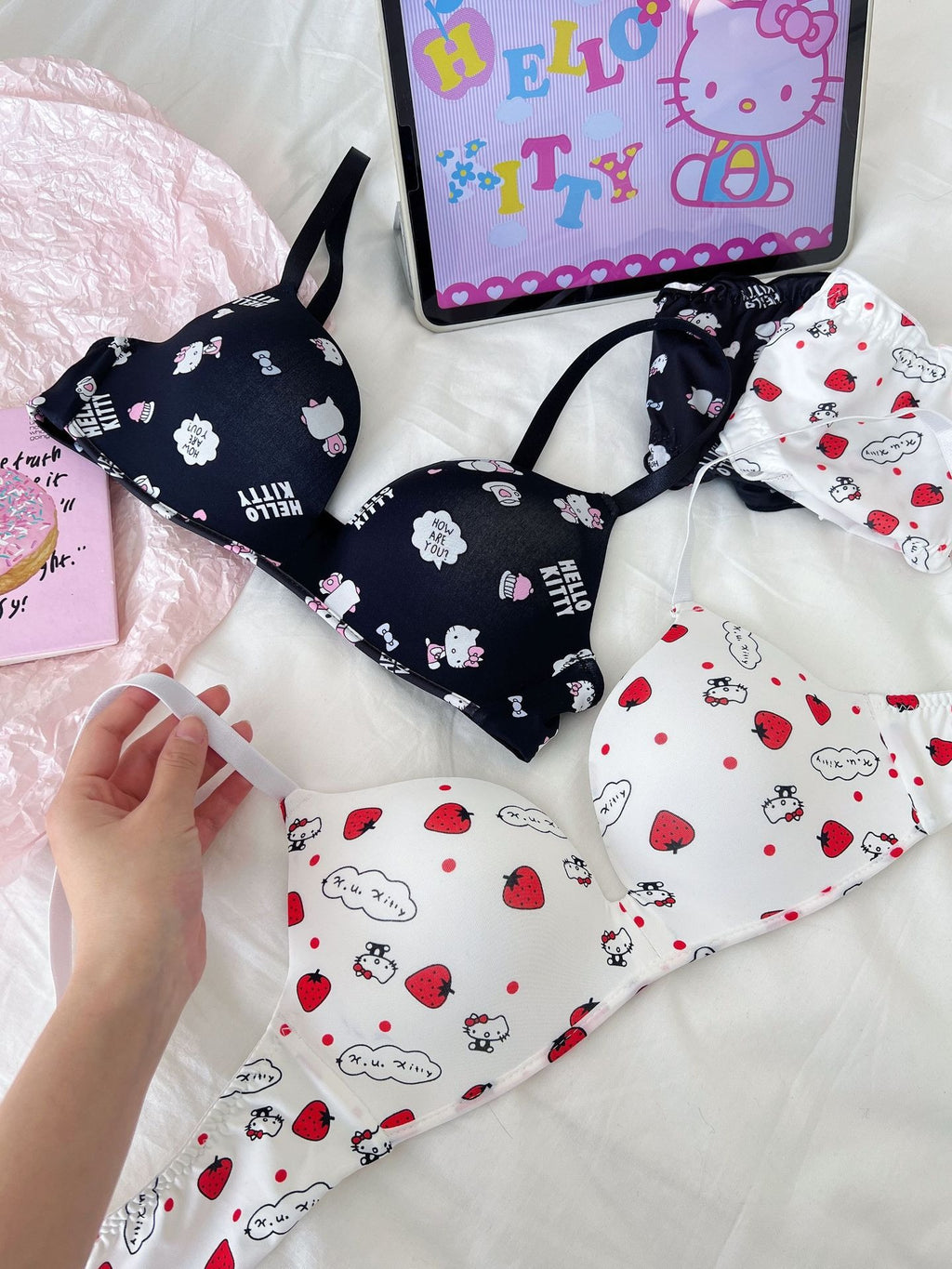 Cute Cartoon Printed Bra & Panty Set – Soft & Comfortable