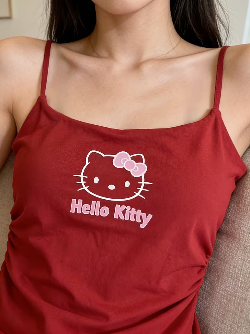Hello Kitty Printed Tank Top for Women