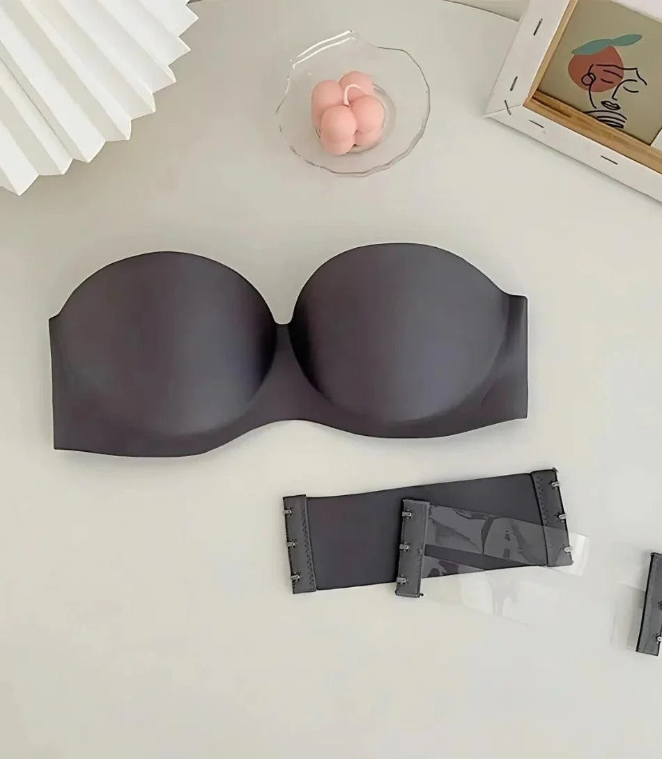 Seamless Strapless Push-Up Bra Set
